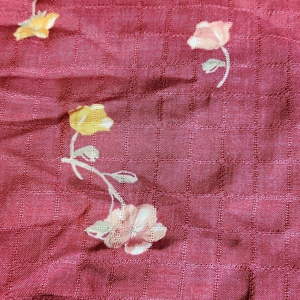 Planet‎ Gold Floral Boho Cottagecore Top, Red, Women's Size Small - Picture 7 of 7